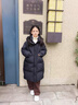 迪士尼（Disney）女大童羽絨服冬季2024新款兒童洋氣初中生女童加厚寬松中長(cháng)款外套 黑色 衣服偏大.不要貪大 150cm 充絨量245克 曬單實(shí)拍圖
