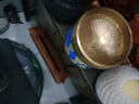 藝巔吉彩尼泊爾佛音碗西藏佛具銅頌缽手工修行碗黃銅瑜珈缽師傅推薦梵音缽 口徑約8cm 高約4.5cm 曬單實(shí)拍圖