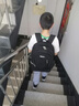 Edison初中生書包防潑水大容量雙肩包小學(xué)生高年級減負(fù)背包L796-9黑色 曬單實拍圖