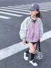 迪士尼女童冬裝外套2025新款洋氣棉衣大童冬季短款棉服兒童秋冬款羽絨服 黑 升級加厚款 130cm 曬單實(shí)拍圖