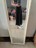 Khwfjas國際一線(xiàn)品牌半身裙女2025秋季新款中長(cháng)款高腰a字傘裙大擺蓬蓬裙 黑色【西裝夏款】 M 曬單實(shí)拍圖