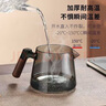 暮云側(cè)把茶壺加厚玻璃茶杯茶具套裝禮物泡茶壺耐高溫家用大容量 600ml單壺【煙灰款】 曬單實拍圖