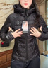 AN ODE TO安歐兔白鵝絨服女款秋冬季防風(fēng)保暖修身顯瘦棉服羽絨服輕便不臃腫 黑色-鵝絨服 S （80-90斤，卡碼拍大） 曬單實(shí)拍圖