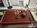 從簡(jiǎn)整塊花梨木茶盤(pán)排水式家用實(shí)木茶臺大號電木茶托簡(jiǎn)易功夫茶具托盤(pán) 南美花梨木簡(jiǎn)美：72*38*4.5CM 曬單實(shí)拍圖