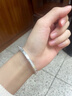 招財吉言手鐲 足銀999.9 假一賠十擔保 30克圈口直徑52mm 曬單實(shí)拍圖