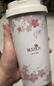 富光拾喜（FUGURNG BESTJOY）保溫杯咖啡杯男女士陶瓷內(nèi)膽隨行杯學(xué)生吸管水杯子 白櫻花520ml 曬單實(shí)拍圖