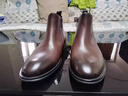 CDGLVCK&LEER意大利風(fēng)品牌馬丁靴男加絨保暖真皮短靴男士中幫皮靴冬季商務(wù)正裝 咖色加絨 42 奢侈品牌 曬單實(shí)拍圖