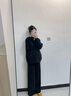 晴碧琳孕婦褲子春秋款外穿闊腿褲無(wú)托腹不勒肚秋季大碼胖mm糯米褲200斤 孕婦糯米褲-黑色大碼（110-130斤） 曬單實(shí)拍圖