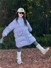 巴拉巴拉balaOne兒童羽絨服女童防風(fēng)保暖冬連帽小香風(fēng)上衣2025新 紫色調(diào)00377-白鴨絨 150 (充絨量151g） 曬單實(shí)拍圖