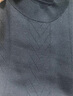 名郎 MELLEN100%精紡羊毛衫男士毛衣冬季半高領提花長袖針織衫薄款內(nèi)搭打底衫 深鐵灰 XL 曬單實拍圖