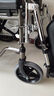 魚躍(yuwell)手動輪椅車H059B老人半躺護理型帶坐便椅餐板鋼管可折疊 曬單實拍圖