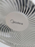 美的（Midea）電風扇落地扇臺扇家用大風量電扇宿舍輕音低噪臺式桌面兩用節(jié)能 【升級七葉強風  臺地兩用】象牙白 曬單實拍圖