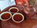 潮州朱泥手工茶壺家用手拉壺紫砂泡茶壺小容量水平矮梨形壺可斷水 章金權(quán)朱泥小水平壺90毫升送禮盒 曬單實拍圖