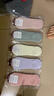 MUJI COM無(wú)印良品  男女純棉襪子隱形船襪黑白灰彩色休閑淺口防 均碼 無(wú)印良品女彩色5雙 曬單實(shí)拍圖