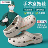 潔麗雅手術(shù)室洞洞鞋男夏季2025新款外穿防滑EVA防臭厚底涼鞋包頭涼拖鞋 卡其色 【久站不累腳】 40-41 【標準碼】 曬單實(shí)拍圖