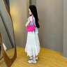 Dudant國(guó)際品牌女童連衣裙套裝夏季2025新款超好看裙子女大童度假風(fēng)長(zhǎng)裙 套裝[上衣＋半身裙] 130 cm 曬單實(shí)拍圖