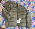 優(yōu)衣庫童裝男童女童高級輕型羽絨連帽外套帽子可拆卸471377 54 綠色 160 曬單實(shí)拍圖