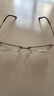 依視路（ESSILOR） 鉆晶系列高清耐磨防藍光近視超薄鏡片專(zhuān)業(yè)配度數眼鏡架男女鏡框 鈦+金屬-全框-4021BK-黑色 鏡框+依視路膜巖高清1.60現片 曬單實(shí)拍圖
