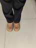 百麗（Belle）女鞋子復古厚底全包勃肯鞋2025休閑樂(lè )福鞋D4V1DAM5 棕色 36 (230mm) 曬單實(shí)拍圖