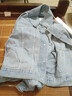 GOCHIEI2025年新款百搭歐式復古牛仔外套女春秋薄款韓版寬松短款長(cháng)袖新款 淺藍色 S 建議體重80-95斤 曬單實(shí)拍圖