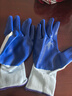 德力西電氣 手套工作勞保優(yōu)質(zhì)丁腈防滑耐磨防水防油浸膠掛膠手套 【經(jīng)濟款藍色丁腈】60雙 曬單實(shí)拍圖