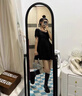 STELLA WEISZ傳祺女鞋長筒靴2025年秋冬休閑高筒靴拼色圓頭厚底后拉鏈騎士靴子 黑色 38 曬單實拍圖