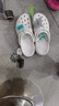 卡駱馳（crocs）厚底云朵洞洞鞋戶(hù)外休閑時(shí)尚一腳蹬沙灘鞋拖鞋 206750 206750-100 37 -38 曬單實(shí)拍圖