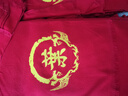 中國紅年會紅圍巾定制logo同學(xué)聚會活動禮品大紅色圍脖刺繡印字圖 桑蠶絲短須款-紅色 均碼 曬單實(shí)拍圖