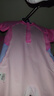 李寧（LI-NING）兒童泳衣女童連體沖浪服舒適透氣海邊沙灘溫泉泳裝808 淺粉 130  曬單實(shí)拍圖