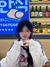 衣品元美式復古寬松圓領(lǐng)衛衣女2025秋季休閑百搭小眾設計感長(cháng)袖T恤上衣 白灰色（升級款袖子壓線(xiàn)） L 白灰色（105-120斤） 曬單實(shí)拍圖
