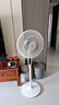 美的（Midea）電風(fēng)扇落地扇家用大風(fēng)量 遠距強風(fēng)電扇 立式輕音節能可定時(shí)降溫 【升級遙控】白色風(fēng)大音輕35BR 曬單實(shí)拍圖