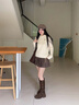 卓詩尼厚底長筒靴女夏薄透氣2025新款秋美拉德西部牛仔靴旅游休閑長靴子 咖啡色【單里四季款4.5cm厚底】 37 曬單實拍圖