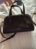 百麗包包女25商場(chǎng)同款頭層牛皮美拉德風(fēng)單肩斜挎波士頓包BL861DX5 啡色【牛皮款】 F 曬單實(shí)拍圖