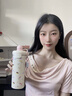 帕提拉卡通316吸管水杯高顏值手提繩保溫杯大容量學(xué)生戶(hù)外便攜運動(dòng)水杯 粉色【帶手提繩】 曬單實(shí)拍圖