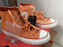 匡威（Converse）男女同款Chuck 70運動(dòng)休閑高幫帆布鞋A14206C 橙黃 38  曬單實(shí)拍圖