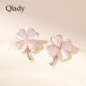Qlady四葉草銀耳釘女氣質(zhì)高級感2025新款輕奢耳環(huán)夏天耳飾女生日禮物 曬單實(shí)拍圖