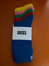 Happy Socks女男秋冬款白色黑色穿搭襪子棉襪中筒襪5雙裝 高飽和 5雙 M 36-40 曬單實(shí)拍圖