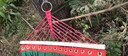 戶(hù)外吊床防側翻雙人網(wǎng)狀透氣單人公園寢室野營(yíng)網(wǎng)眼休閑吊椅 普通款紅色冰絲款1 曬單實(shí)拍圖