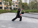 2025高端太極拳練功服男八段錦武術(shù)比賽表演出服套裝刺繡太極服女 黑色 XL （145-165斤） 曬單實(shí)拍圖