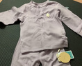 巴厘小豬（BALIPIG）寶寶秋衣秋褲加厚男女童睡衣嬰幼兒冬季打底衣服兒童 幽蘭紫 80 cm 曬單實(shí)拍圖