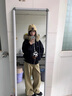 棉致座山雕大毛領(lǐng)派克服連帽棉服女冬季新款外套加厚羽棉襖絨服棉衣 鳳523黑色【高品質(zhì)】 M 110-125斤 曬單實(shí)拍圖