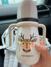 英氏（YEEHOO）嬰兒奶瓶新生兒奶瓶?jì)和乇瓕W(xué)飲杯水杯恒溫沖夜奶 （貴族白） 曬單實(shí)拍圖