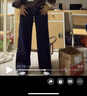 UR2025秋季新款女裝休閑經(jīng)典丹寧闊腿牛仔長(cháng)褲UYY850244 靛藍 27 曬單實(shí)拍圖