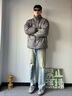 AJMG正版美式灰色經(jīng)典板鞋男女款2025新款秋冬季復(fù)古阿甘平底德訓(xùn)鞋男 灰色草莓熊（專(zhuān)柜品質(zhì)） 42 曬單實(shí)拍圖