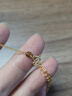 萃華黃金葫蘆吊墜古法足金999掛墜花絲鎖骨項鏈送女友老婆生日禮物 碎碎冰吉言葫蘆吊墜約5.7g 曬單實(shí)拍圖