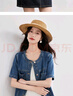尚都比拉不易褪色含棉短袖牛仔外套女夏季圓領(lǐng)寬松顯瘦上衣明線(xiàn)外穿女裝 曬單實(shí)拍圖