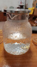 米粒涼水壺錘紋冷水壺耐熱玻璃茶壺燒水壺泡茶壺家用茶具 1000毫升 曬單實(shí)拍圖