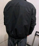 主意范（ZHUYIFAN）夾克男三防飛行秋冬加絨加厚整套立領(lǐng)棒球服外套短款工裝沖鋒衣潮 黑色夾克 XL 130-150斤 曬單實(shí)拍圖
