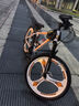 鳳凰（Phoenix）戰神新款山地自行車(chē)青少年公路學(xué)生男女款變速自行車(chē)成人賽車(chē)單車(chē) 鋼架三刀輪-白橘 24速24寸【適合145-170cm】 曬單實(shí)拍圖