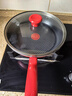 特福（Tefal）平底鍋家用牛排不粘煎鍋少油煙有鈦煎餅鍋電磁爐燃氣灶通用26cm 曬單實拍圖